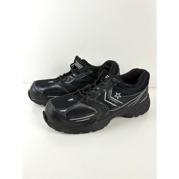 Converse Mens Steel Toe Shoes Size 10W Black  ASTM - Picture 1 of 8